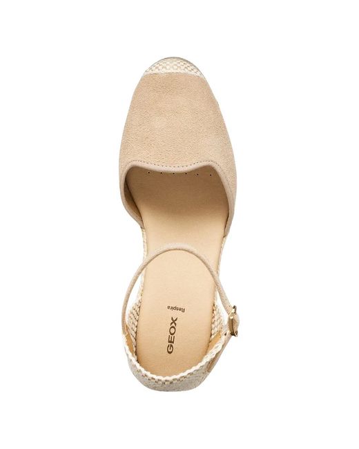Geox Natural Gelsa Low Wedges Espadrille