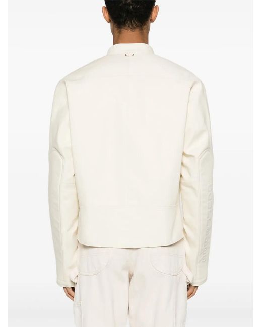 Courreges Natural Embroidered-Logo Jacket for men
