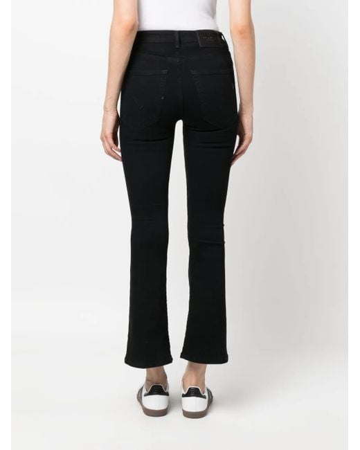 Dondup Black Schlagjeans Mit Logo-Schild