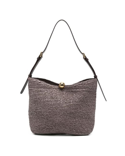 Furla Brown Sac À Main Sfera Soft À Design Tressé