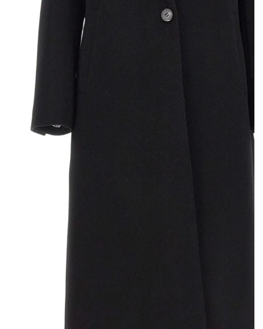 Marella Black Pavido Single-Button Coat