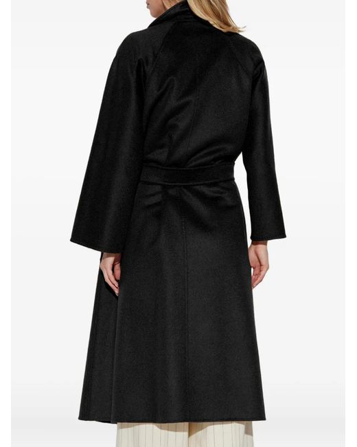 Max Mara Black Ludmilla Cashmere Coat