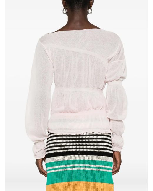 Paloma Wool ボートネック トップ White