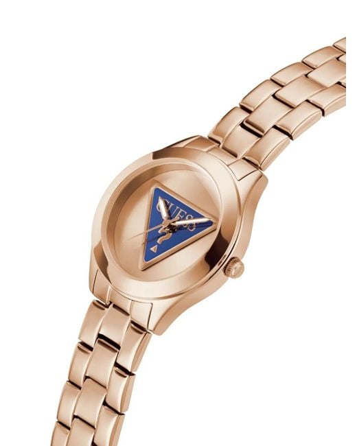 Guess Metallic Tri Plaque Quartz 34Mm