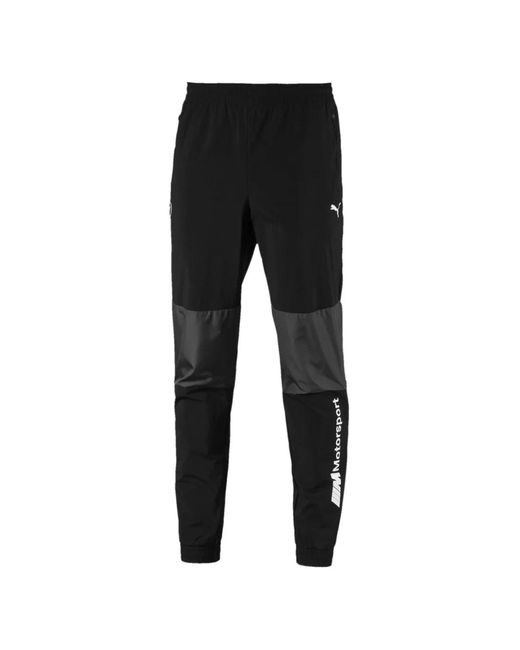 PUMA Black Elasticated-Waistband Track Pants for men
