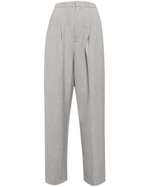 Enfold Gray Straight Trousers