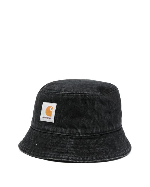 Carhartt Black Belmar Logo-Patch Bucket Hat
