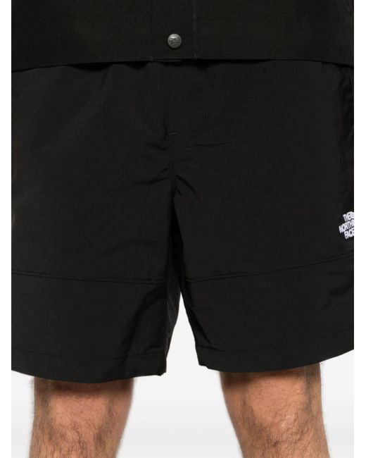 The North Face Black Tnftm Easy Wind Track Shorts for men