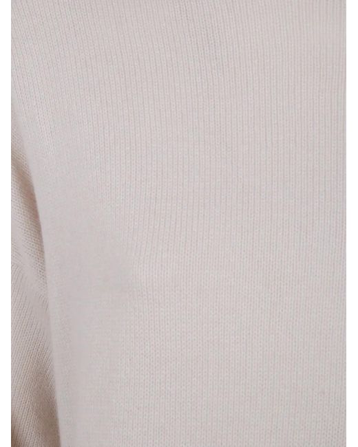 Antonelli White High-Neck Sweater