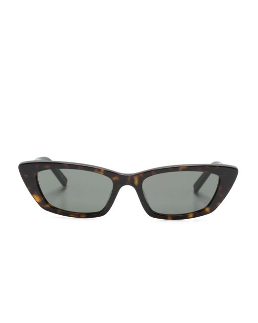 Gafas de sol con montura cat eye Saint Laurent de color Gray