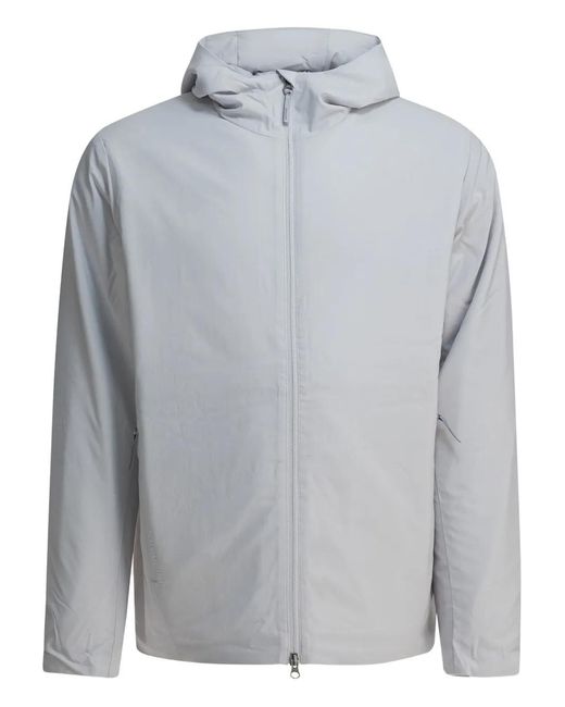 Houdini Sportswear Gray Puff Up Hooded Jacket for men