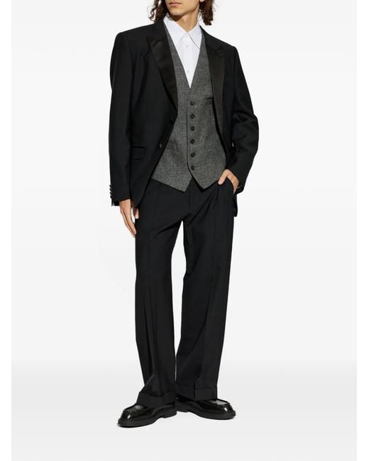 DSquared² Gray Wool Vest for men