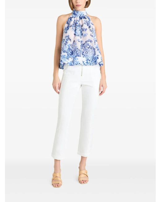 Cinq À Sept Blue Rashan Top