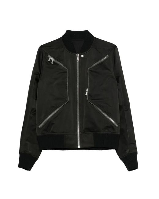 Rick Owens Black Heizer Zip-Detail Jacket for men