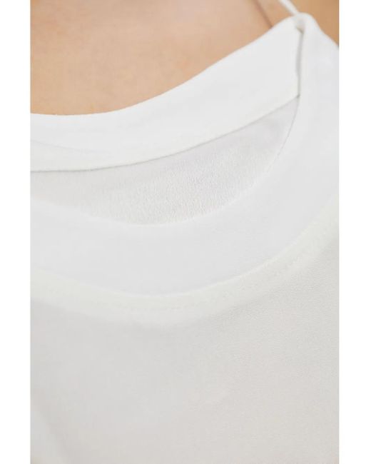 Balmain White Oberteil im Layering-Look