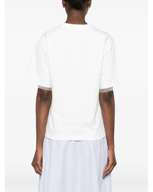 Marc Ellis White Patch-Pocket T-Shirt