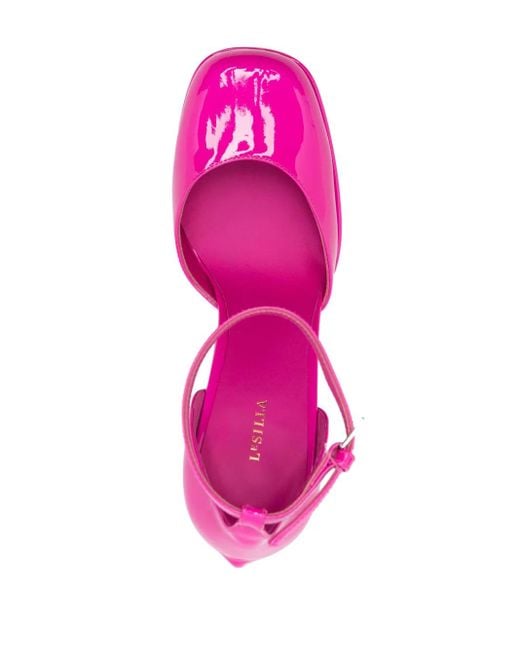 Le Silla Pink Escarpin Platform Pumps