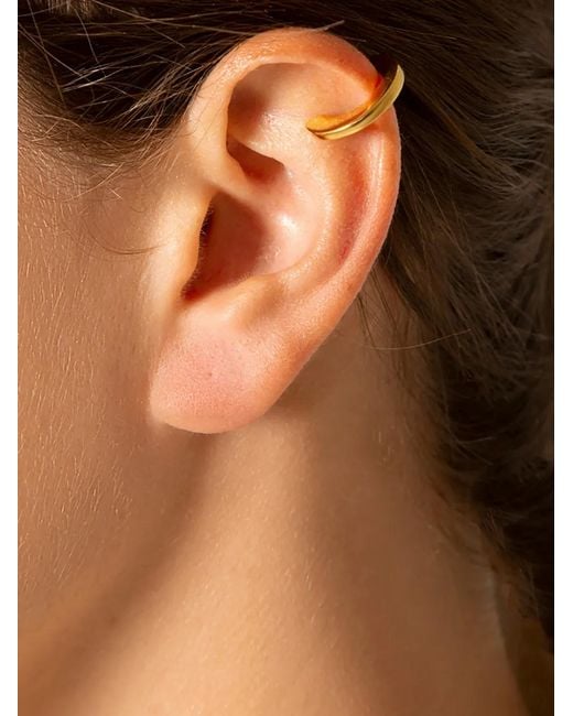 Ostras Collection Metallic Double Ear Cuff