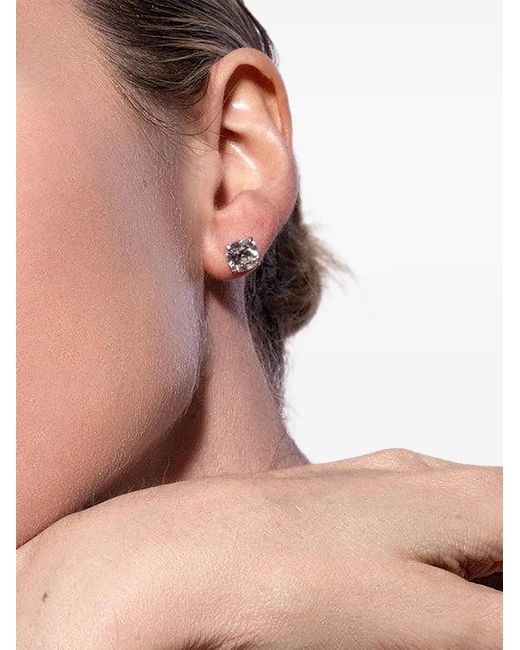 with love Natural Puces D'Oreilles Serties De Diamants De Synthèse Taille Old Mine