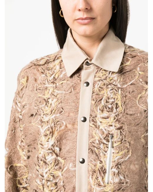 VITELLI Natural Distressed-Effect Long-Sleeve Shirt