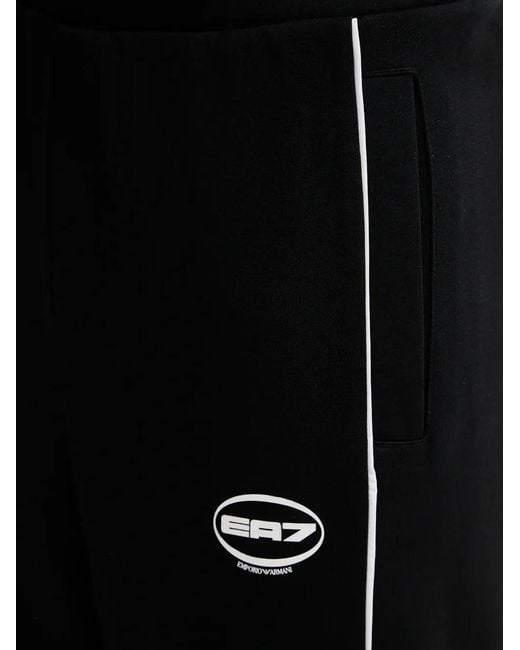 Pantalones De Chándal Con Logo EA7 de hombre de color Black
