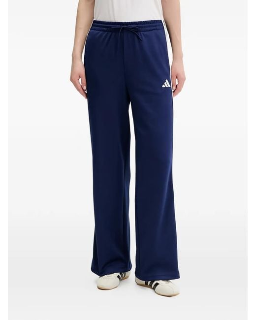 Adidas Blue Logo-Print Tracksuit Set