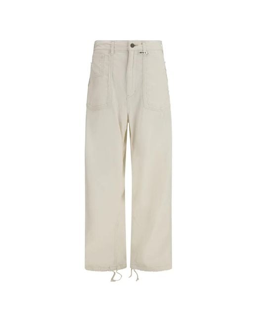 Maison Mihara Yasuhiro White Belt-Loop Pocket Trousers