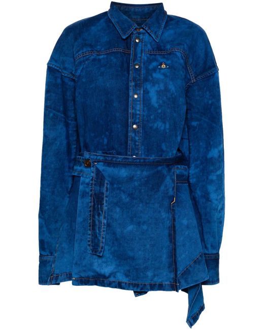 Vivienne Westwood Blue Meghan Faded Mini Dress