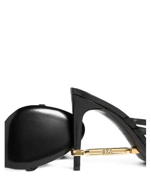 DSquared² Black Chic Night Heeled Sandals