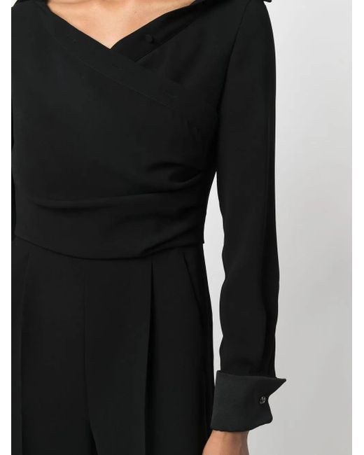 Mono largo de vestir con detalle drapeado Max Mara de color Black