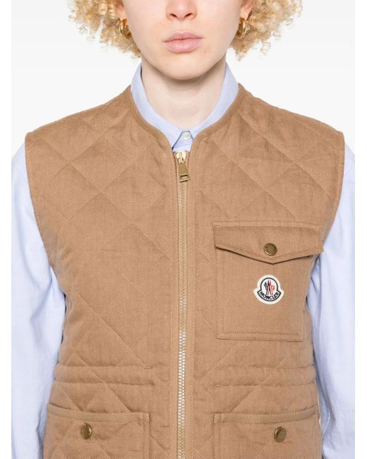 Chaleco Vigny Moncler de color Brown