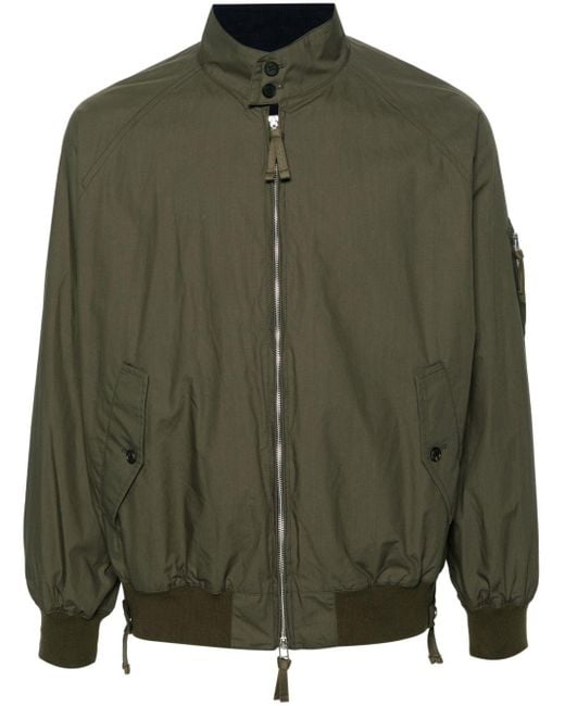 Comme des Garçons Green Zip-up Cotton Bomber Jacket for men