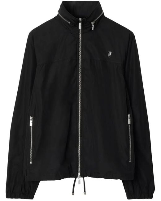 Burberry Black Lightweight Hooded Jacket