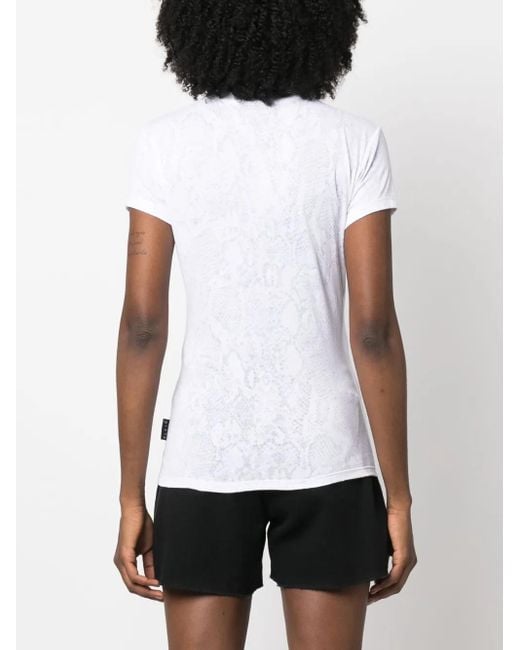 Philipp Plein White Sexy Pure Fit Crew-Neck T-Shirt