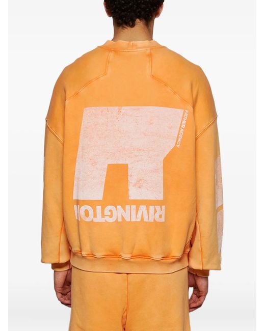 RRR123 Orange Heritage Sweatshirt for men