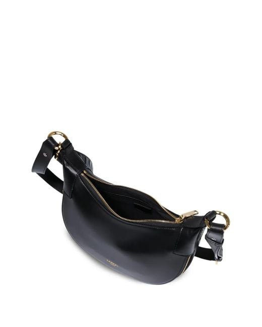 Lancel Black Origami Leather Shoulder Bag