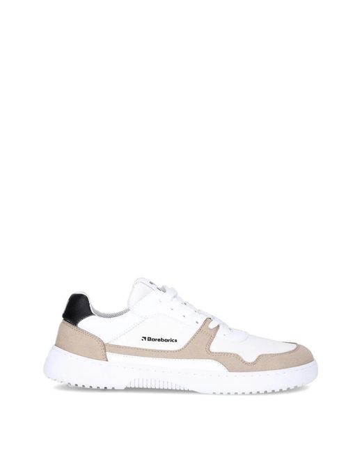 Barebarics White Zing Panelled Lace-Up Sneakers