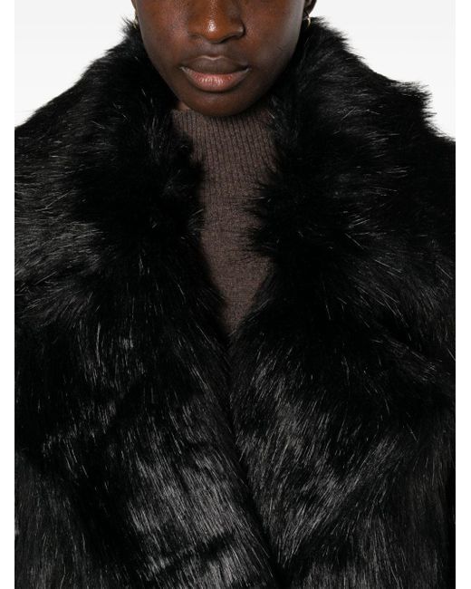 The Frankie Shop Joan Long Faux Fur Coat