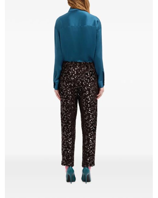 Pierre Louis Mascia Black Vepelwon Straight-Leg Trousers