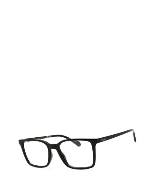 Polaroid Black Rectangle-Frame Glasses for men