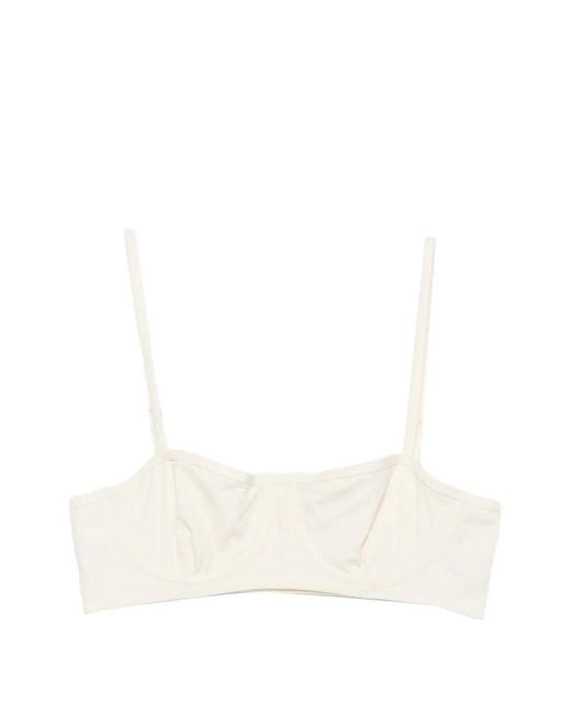 Totême White Adjustable-Strap Bikini Top