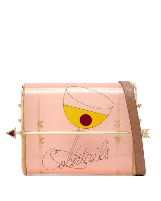 WAIWAI RIO Pink Pochette Graphique Seringueira Pour Cocktail