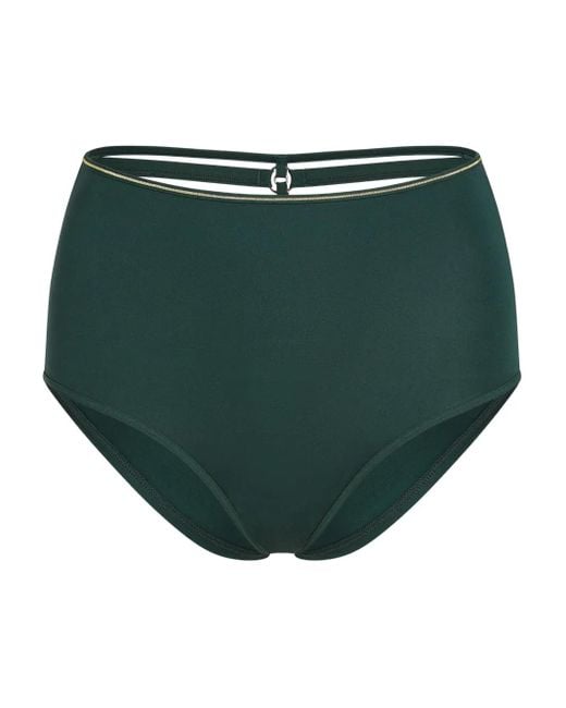 Marlies Dekkers Green High-Waist Strap-Detail Briefs