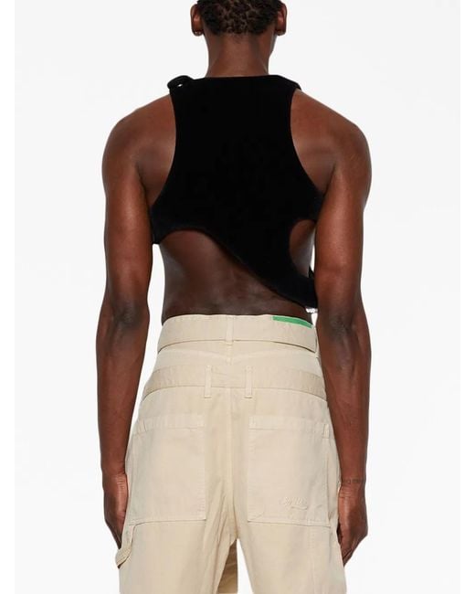 Off-White c/o Virgil Abloh Black Exact Opposite Cotton Vest for men
