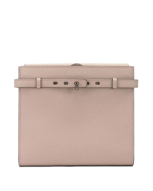 Valextra Natural B-Tracollina Leather Cross Body Bag