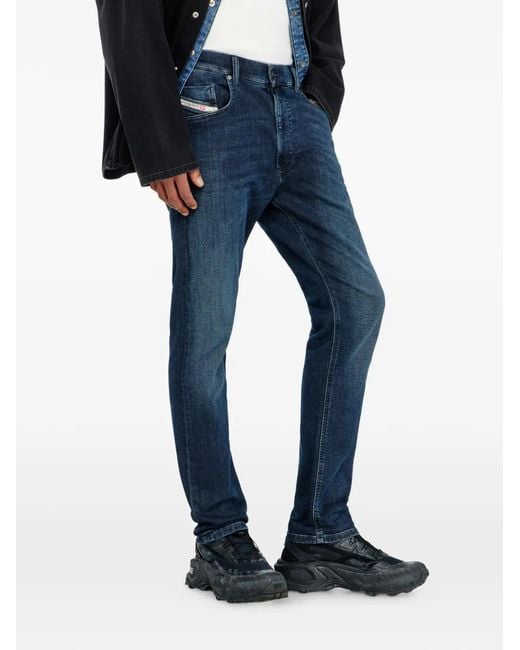 DIESEL Blue 2032 D-Krooley-Bw Joggjeans Straight-Leg Jeans for men