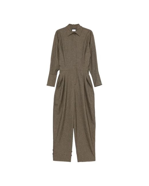 ANDAMANE Natural Renee Long-Sleeve Jumpsuit
