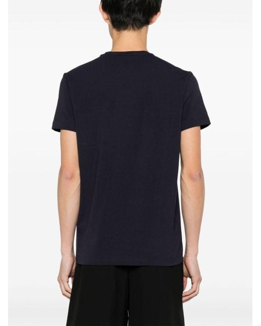 Calvin Klein Black Logo-appliqué T-shirt for men