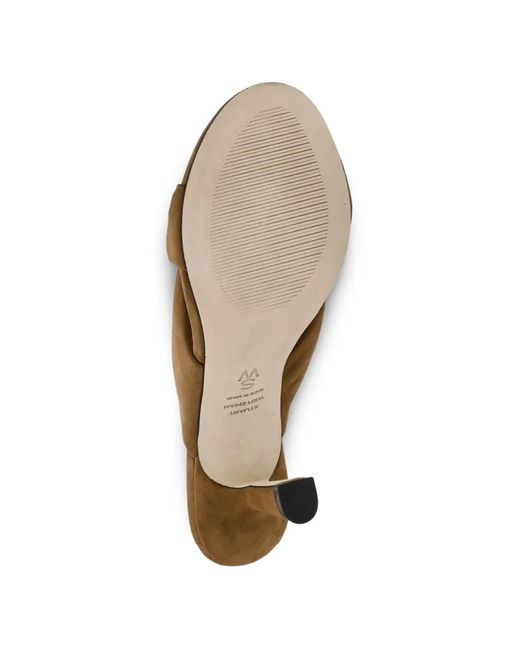 Stuart Weitzman Brown Playa Knot Sandals