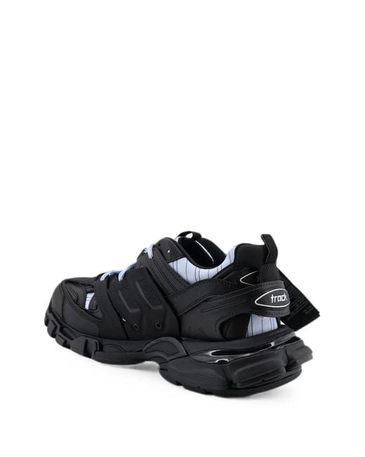 Balenciaga Black Track Shirt Lace-Up Sneakers for men